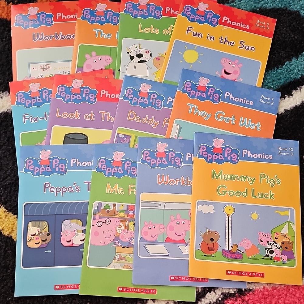 Scholastic Peppa Pig Phonics Collection - Colorful Set